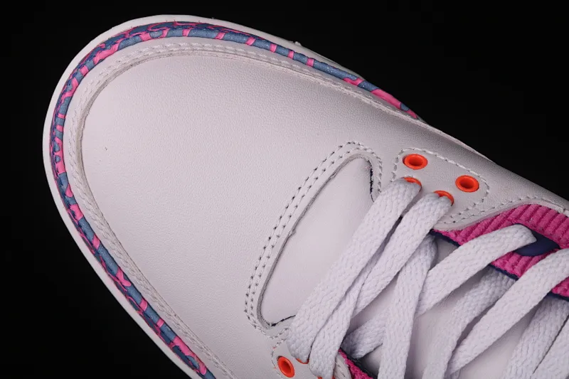 All categories Air Jordan Jordan series basketball shoes Air Jordan 3 Air Jordan Brand Air Jordan 3 GS AJ3 Joe 3 burst pink and purple first layer basketball shoes 441140-500